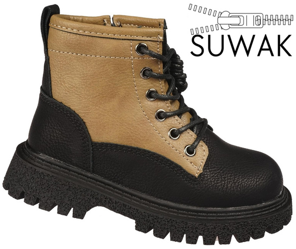 Children's transition shoes Bessky BB1636-3BBRBL black-brown size 26-31