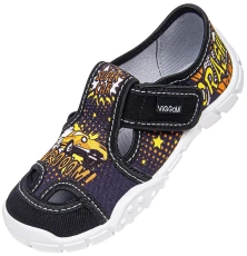 Children’s Sneakers Viggami ADAŚ CAR CZ – Black, Sizes 26–36