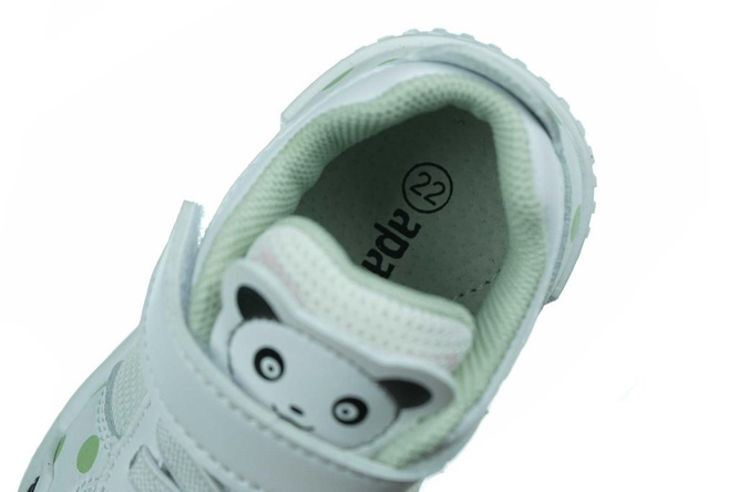 Children's sports shoes Apawwa ANC59GR white and green size 21-25