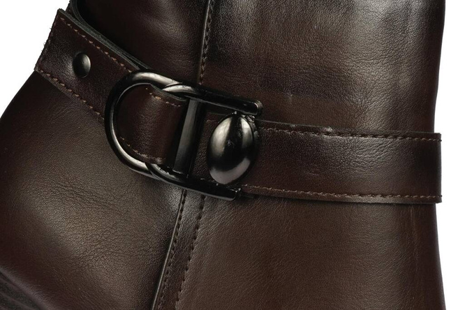 Skotnicki DB-3-1357BR women's winter shoes, brown, sizes 36-41