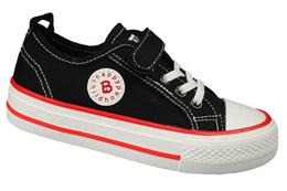 Children's sneakers BESSKY CMY009-3CBLRE black size 32-37