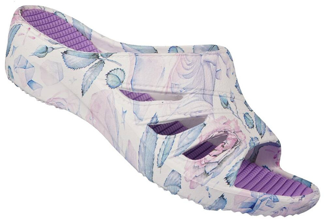 American Club DNH-100 women's pool slippers blue and lilac size 36-41