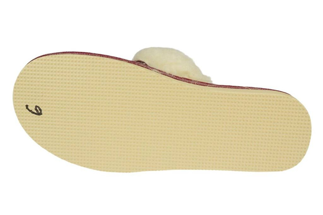 Women's insulated highlander slippers TUP DTUP2424 burgundy size 36-41