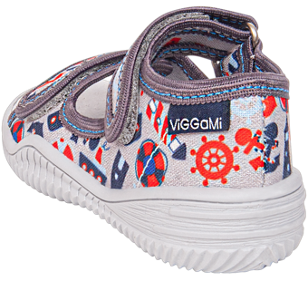 Gray Viggami MARCIN children's sneakers, size 19-25