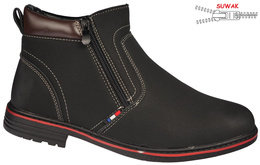 Purlina M9366-1BL men's winter shoes, black, sizes 40-46