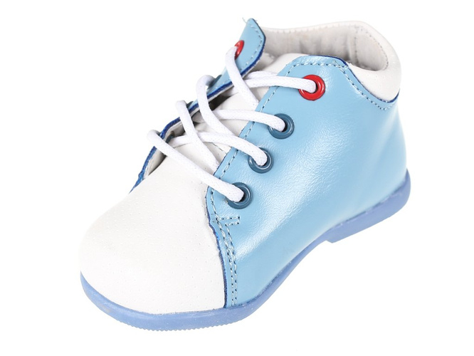 Children's transitional shoes Apawwa AD-667LBU blue and white size 19-24