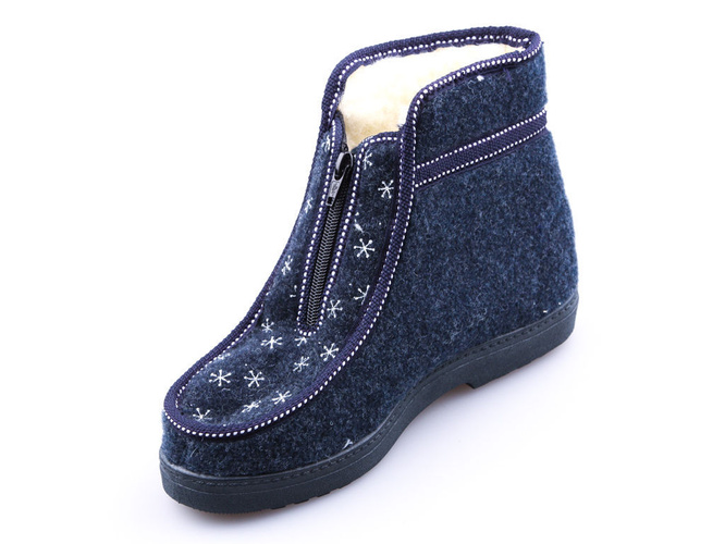 Women's slippers Skarpol 131 ŚNIEŻKA navy blue size 36-41