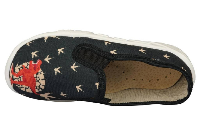 Children's sneakers ZetPol LEON DINO black, size 26-34