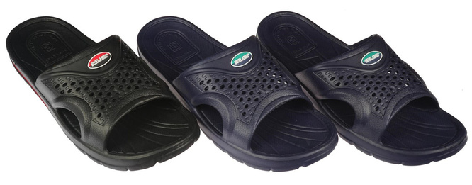 Klapki basenowe męskie Sunlanse MH368-1 czarne i granatowe rozm.41-47