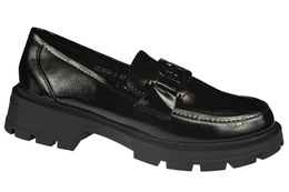 Women's moccasins Purlina DGE1682-3BL black size 36-41