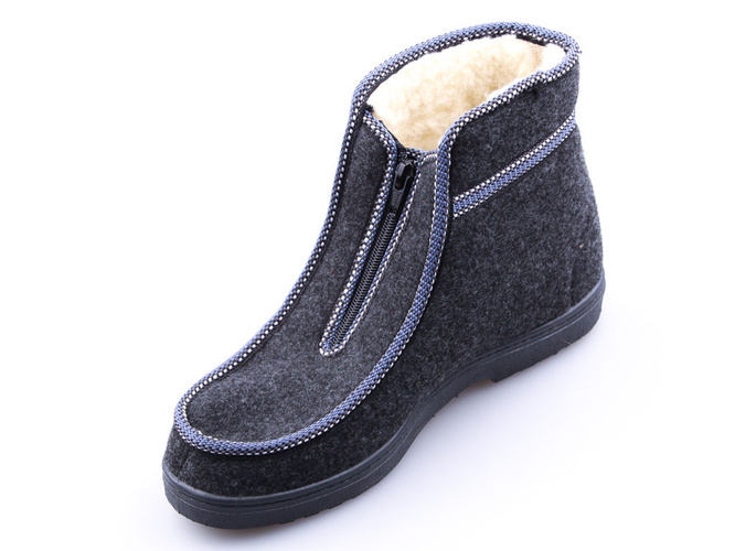 Gray slippers for women Skarpol DTATRZANKAGY, size 37-41