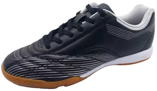 Men’s Indoor Football Shoes Atletico R7336-2520BLSI Black-Silver sizes 36–46