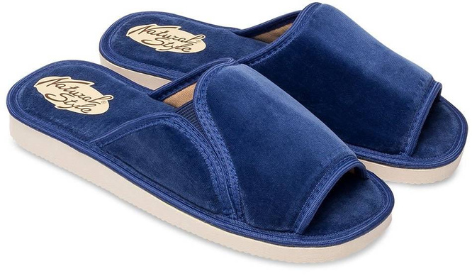 Pantofle damskie Meteor DV025 SABINA bordowe, czerwone, niebieskie i granatowe rozm.36-40