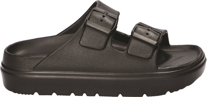 Klapki basenowe damskie American Club DNH-182 beżowe i czarne rozm.37-41