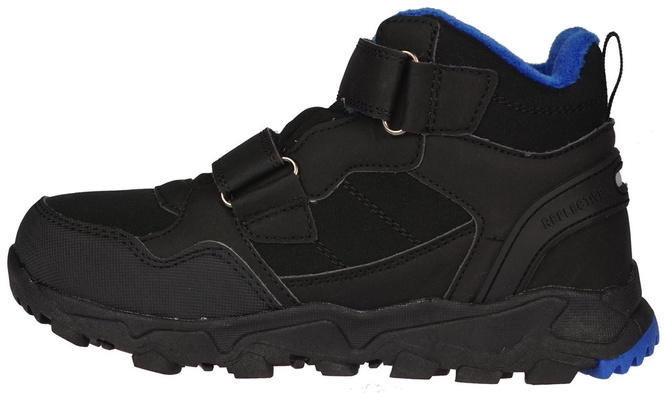 Buty zimowe dziecięce American Club CHL-105 czarno-czerwone i czarno-niebieskie rozm.32-36
