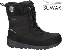 American Club DSN-42 women's winter shoes, black, sizes 37-41