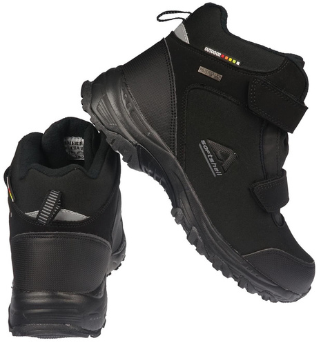 Buty trekkingowe młodzieżowe American Club DWT-68 czarne i granatowe rozm.37-41