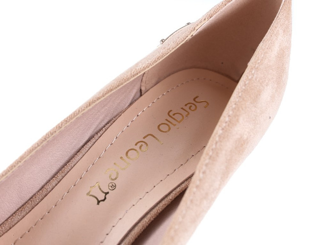 Women's pumps Sergio Leone D1457BEZA beige size 36-40