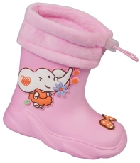 Children’s rain boots Apawwa BJ386PI in pink, sizes 23–28