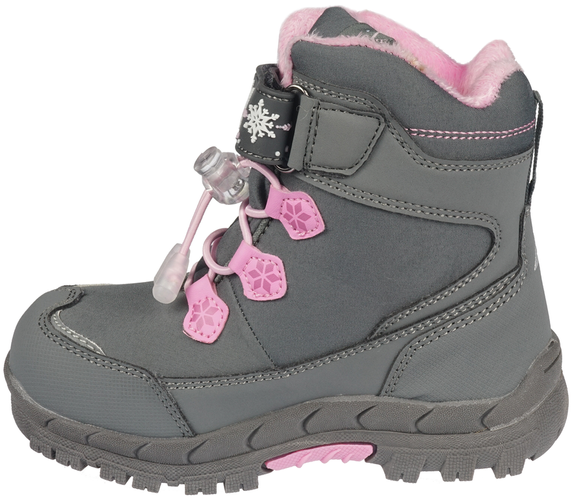 Buty zimowe dziecięce American Club BHL-38 szare i granatowe rozm.27-31