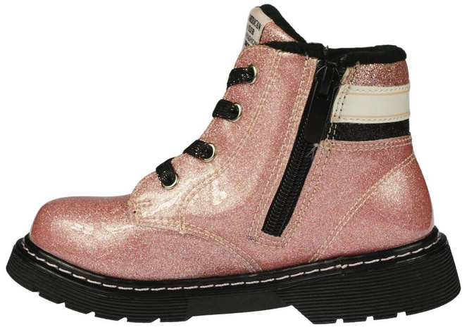 American Club BES-139 children's winter shoes, pink and black, sizes 25-29