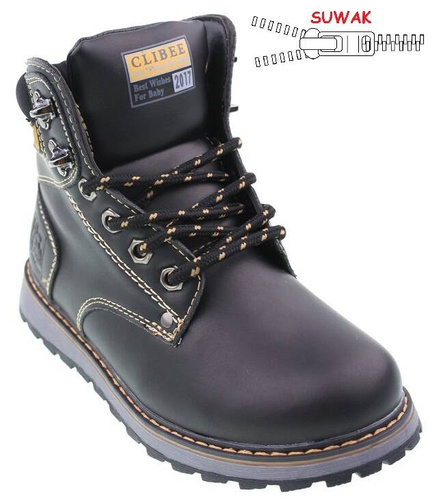 Buty zimowe dziecięce Clibee BH-109BL czarne rozm.27-32