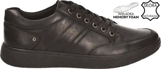 Półbuty męskie American Club MCY-188 czarne rozm.41-45