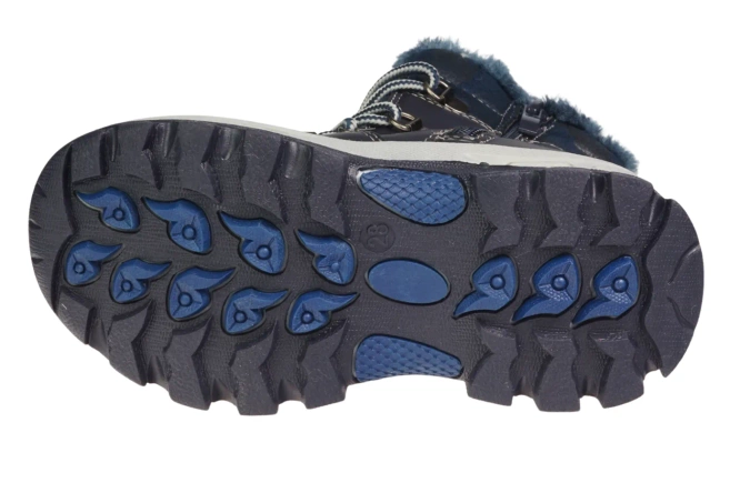 Children's winter shoes Clibee BH-131BU navy blue size 26-31