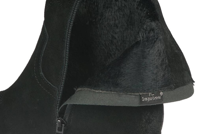 Kowbojki damskie Sergio Leone DBT284-SCZ czarne rozm.36-40