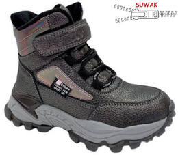 Children's winter shoes Clibee BH-275GUBL gray-black size 26-31