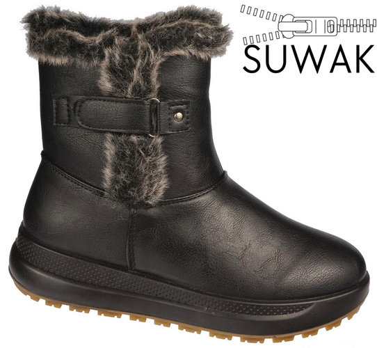 Le Scarpe DA7123-1BL women's winter shoes, black, sizes 36-41