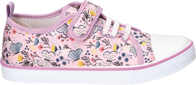 Tenisówki dziecięce American Club BTEN-149 różowe i liliowe rozm.26-30