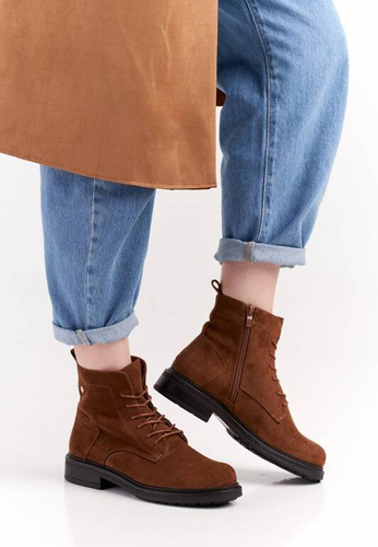 Buty zimowe damskie Sergio Leone DBT590CA camel rozm.36-41