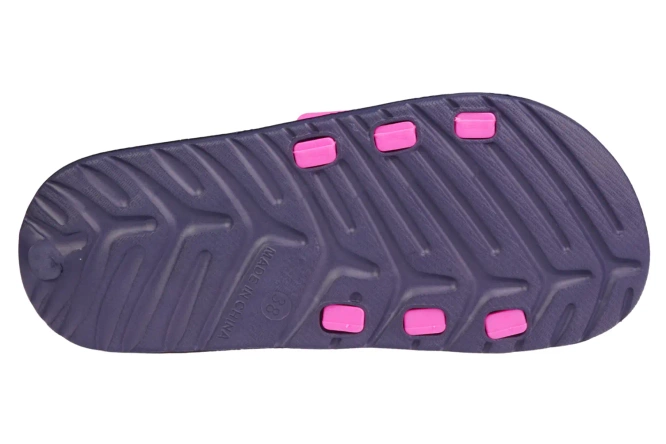 American Club DNH-126 youth swimming pool flip-flops, pink and black, sizes 37-41