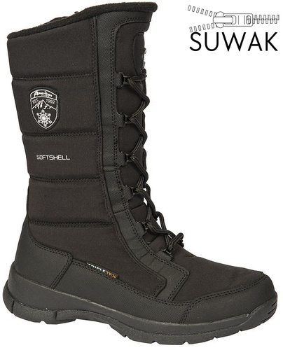 Buty zimowe damskie American Club DSN-07 czarne rozm.37-41