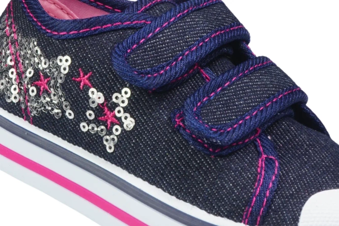Children's sneakers Underline B10C1825 navy blue and blue size 25-30