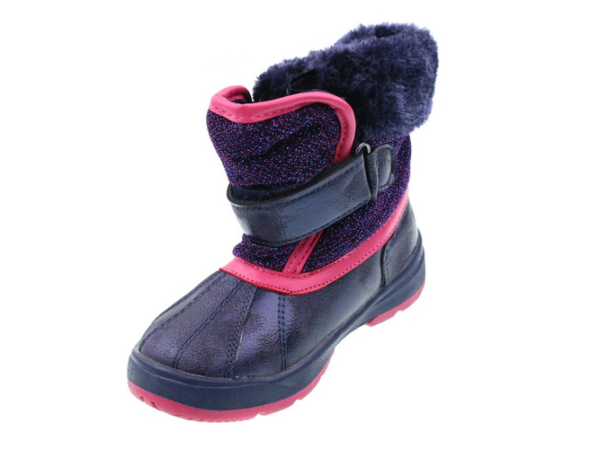 Children's winter shoes Apawwa AHD152NA navy blue size 21-28