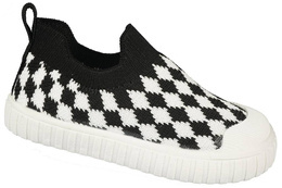 Tenisówki dziecięce BESSKY AB2302-3ABLWH czarno białe rozm.20-25