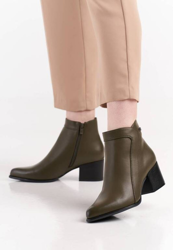 Buty zimowe damskie Sergio Leone DBT633OLSK oliwkowe rozm.36-40