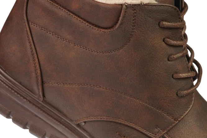 Men’s winter boots Cabin MME4556-2BR brown sizes 40–46