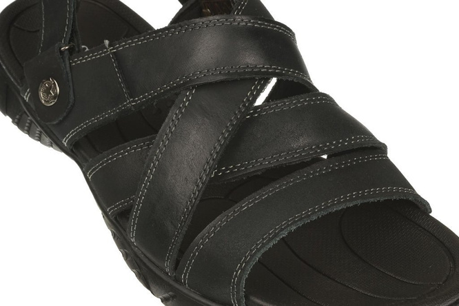 Men's sandals Le Scarpe MA9837-1BL black size 40-45