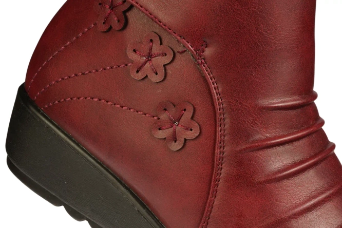 Buty zimowe damskie Feisal DCK225-01BUR  bordowe rozm.37-42