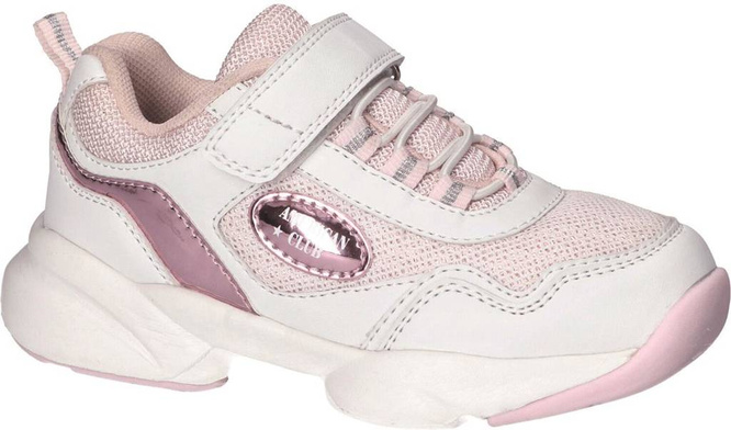 Buty sportowe dziecięce American Club BRL-16 niebieskie i różowe rozm.27-31