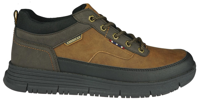 American Club MRH-116 men's winter shoes, brown and black, sizes 41-46