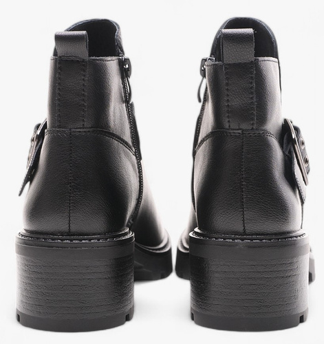 Sergio Leone DTR720-SCZ women's Chelsea boots black size 36-40