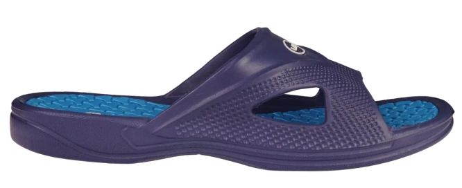 Lano oversized men's pool slippers NKL-0401 gray, blue and green, size 47-49