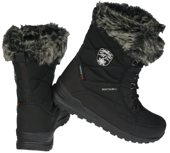 Women's winter shoes American Club DSN-04 black, size 36-41