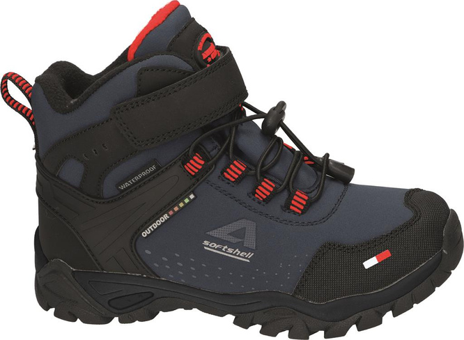 American Club CWT-65 children's winter shoes, black and navy blue, size 32-36