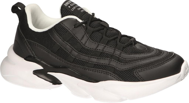 Buty sportowe młodzieżowe American Club DFH-30 białe i czarne rozm.37-41