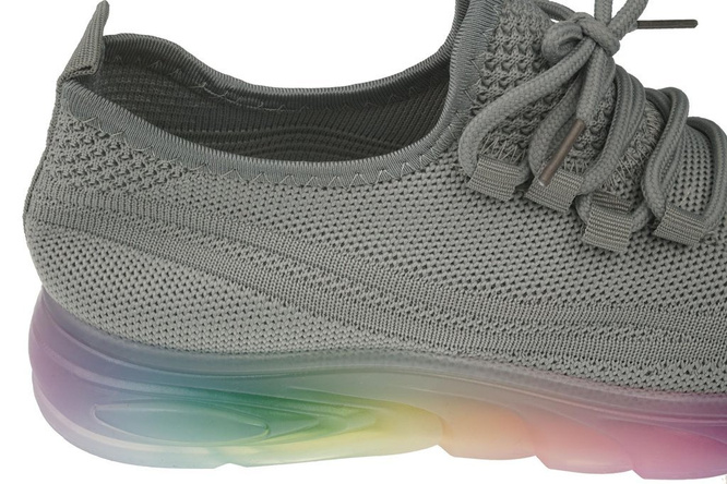 Buty sportowe damskie New Meini DM21-30CGY popielate rozm.36-41